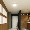 Oprawa sufitowa plafoniera V-TAC 18W LED SAMSUNG CHIP kwadrat 30x30cm natynkowy pilot czujnik ruchu IP44 czarny VT-8618S 4000K 1